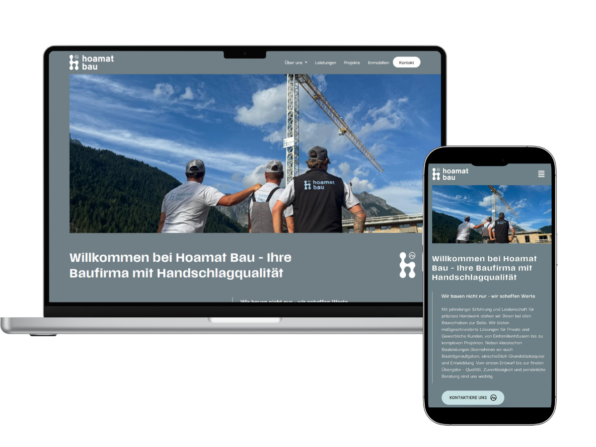 GeminiHorizon Website auf Desktop und Smartphone